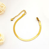Sleek Gold Snake Chain Bracelet